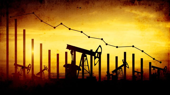 Petróleo em queda