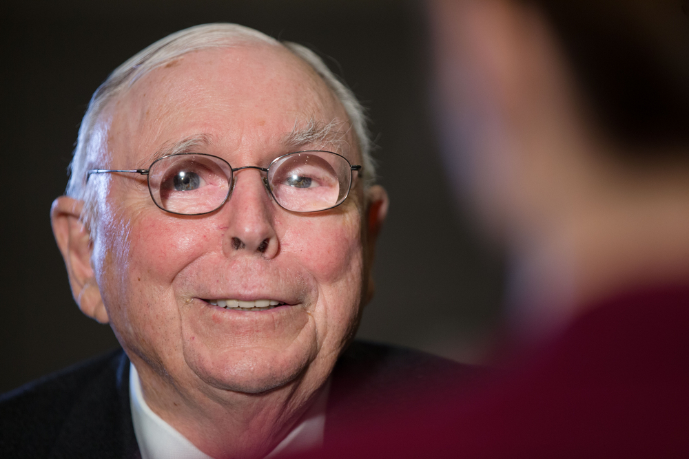 Charlie Munger, vice-presidente da Berkshire Hathaway e braço direito de Warren Buffett