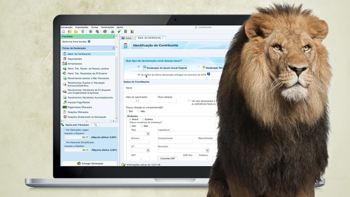 Leão Computador Imposto de Renda