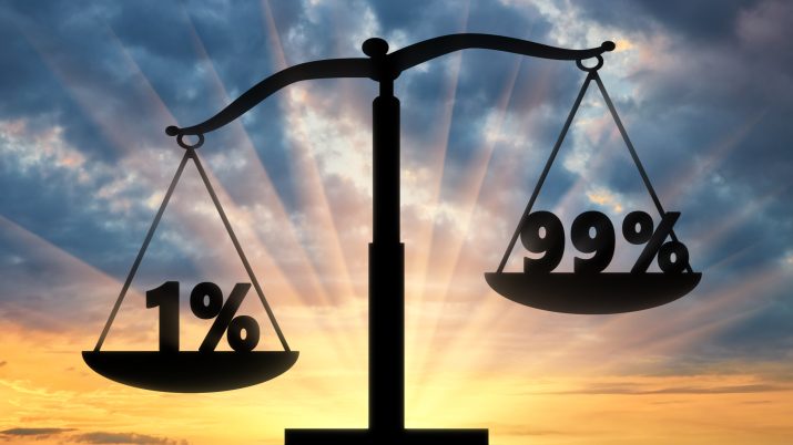 99% 1% balança