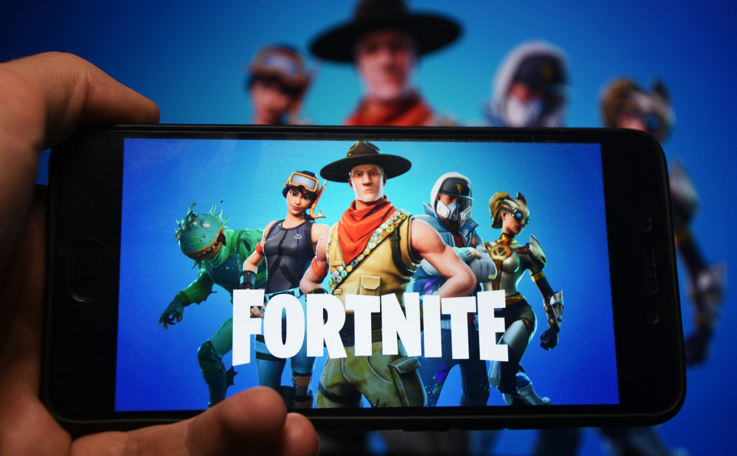 Tela do Fortnite, popular jogo da Epic Games