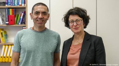 Dr. Ugur Sahin e a Dra. Özlem Türeci