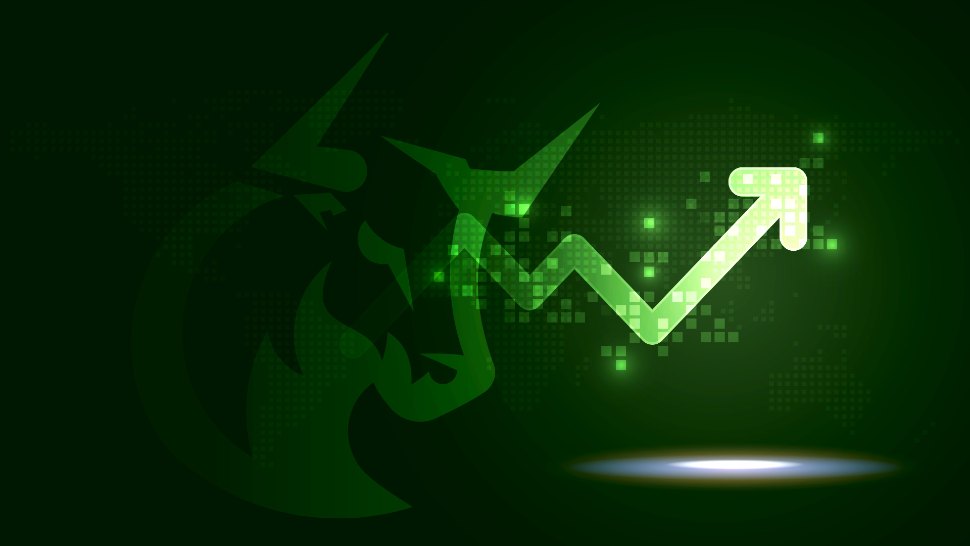 Selo de mercados que mostra um Touro e indica a alta do Ibovespa