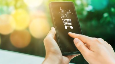 celular carrinho dinheiro compras