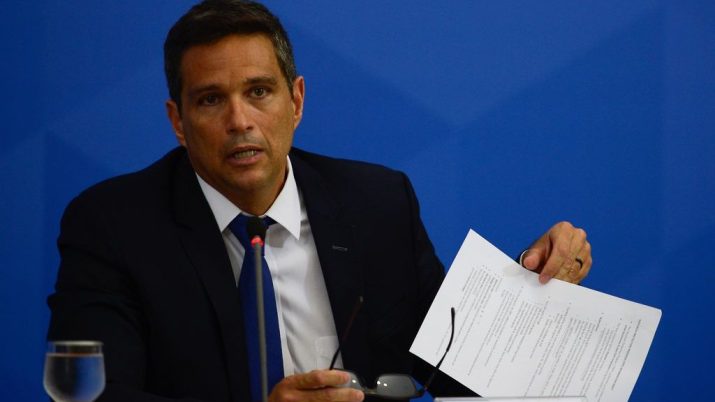 O presidente do Banco Central, Roberto Campos Neto, que lidera a autarquia na lei de criptomoedas
