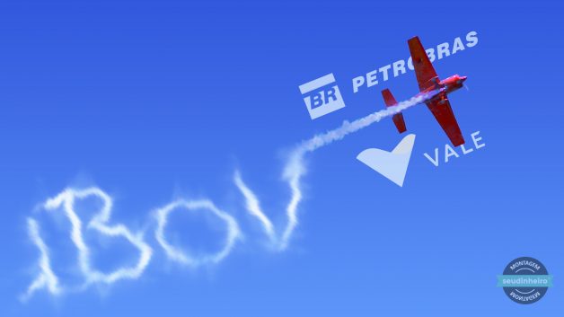 IBOV Petrobras Vale Alta Avião Nuvens Fumaça