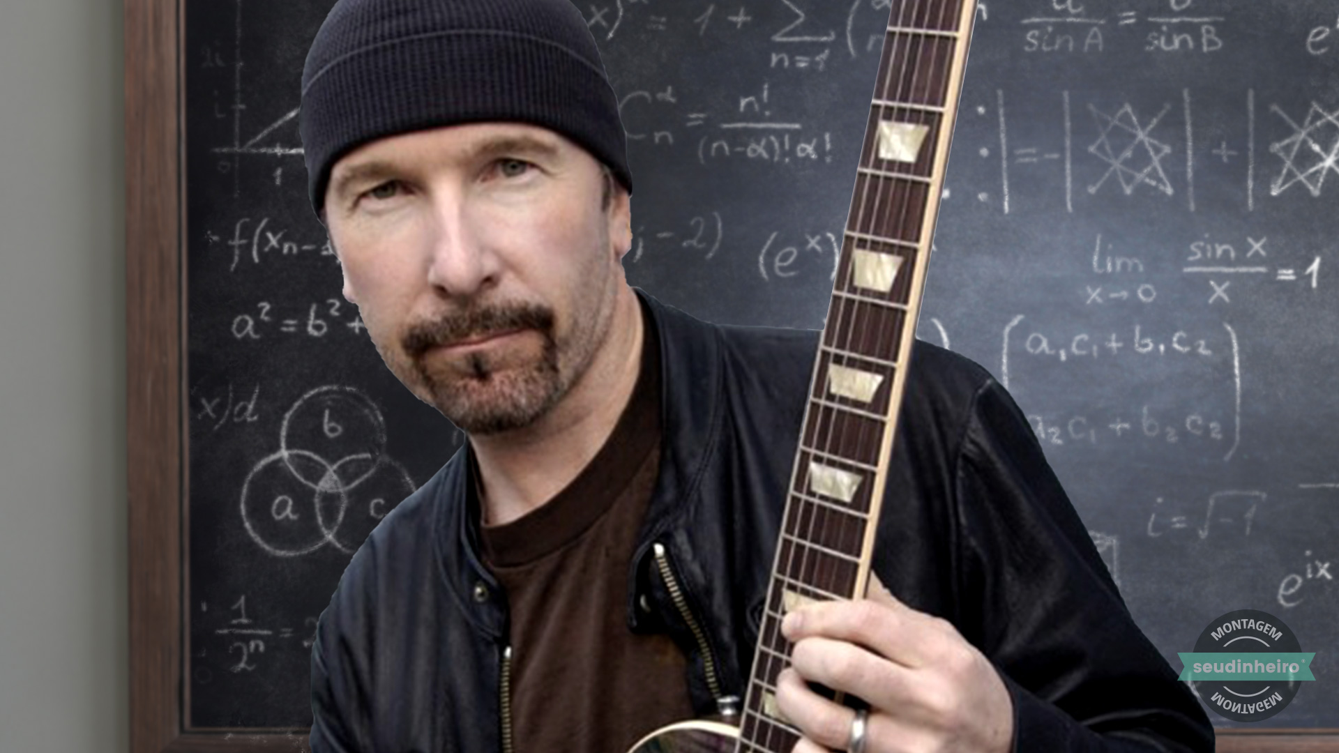 U2 The Edge Escola Lousa