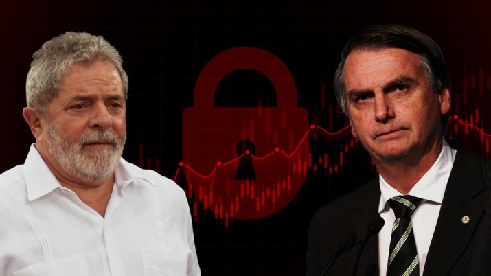 Montagem com Lula e Bolsonaro