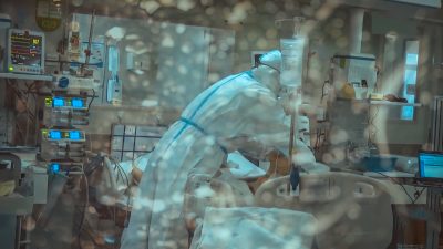 Coronavirus,Covid,19,Infected,Patient,In,Quarantine,Room,At,Hospital