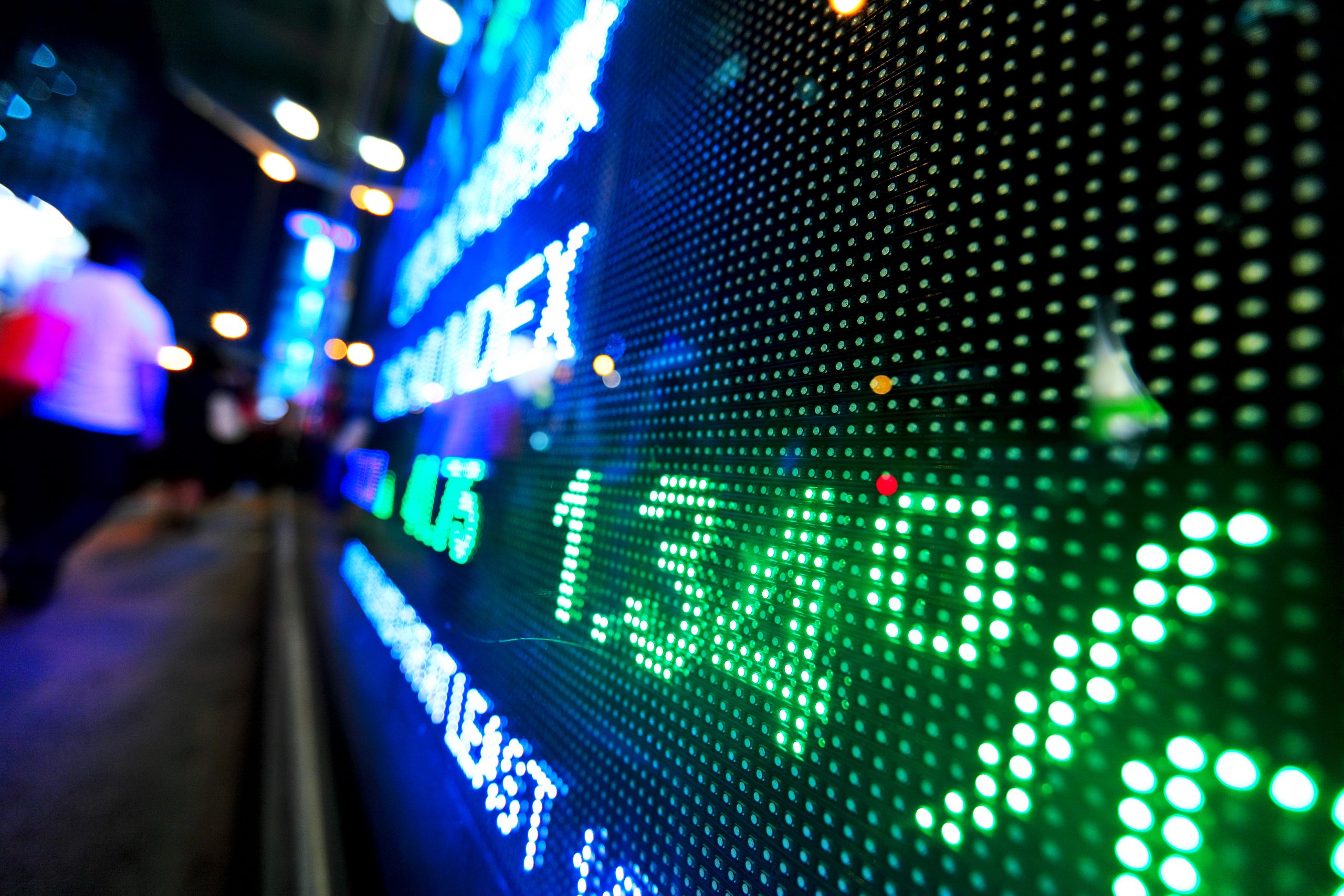 Tela em dia de negociação no Ibovespa