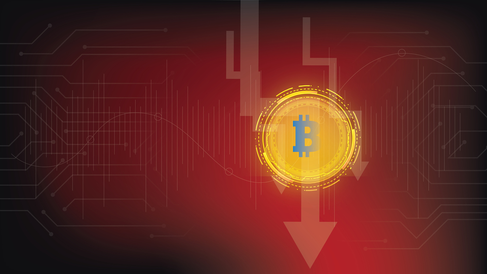Bitcoin,Cryptocurrency,Value,Price,Fall,Drop;,Bitcoin,Price,Down.,Virtual