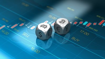 Financial,Charts,With,Words,Buy,&,Sell,And,Dice,Cubes