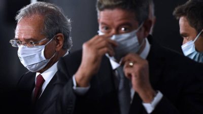 Paulo Guedes e Arthur Lira lado a lado