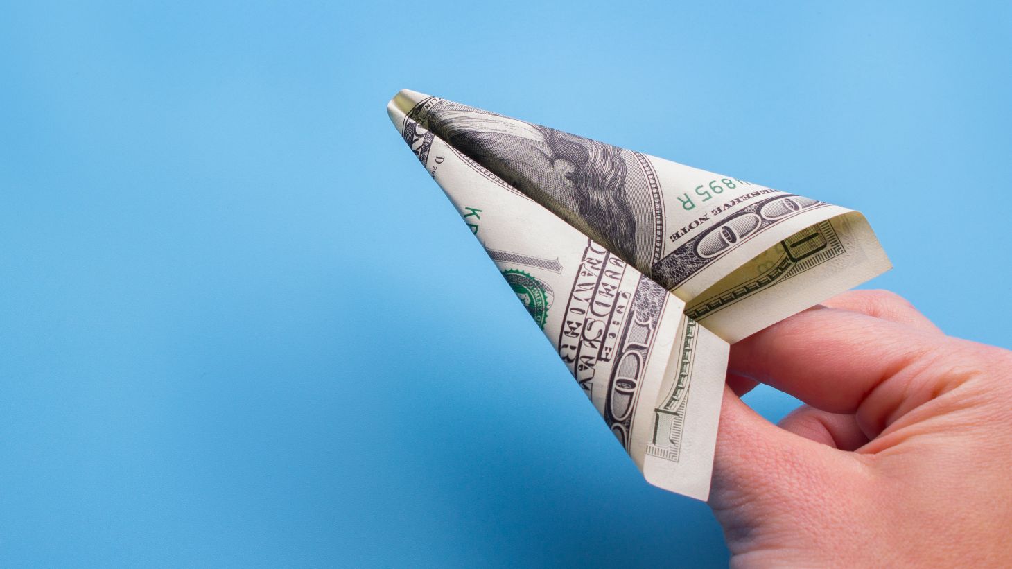 Aviãozinho de nota de dólar