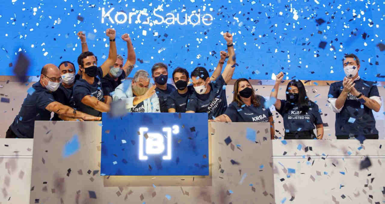 Cerimônia do IPO da Kora Saúde (KRSA3) na B3