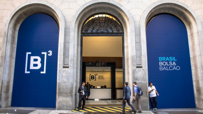 Fachada do edifício-sede da B3 em São Paulo