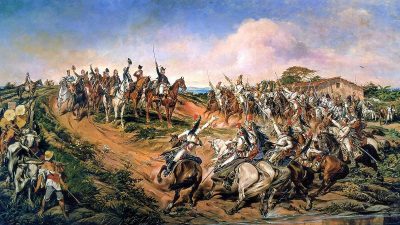 Quadro "Independência ou Morte", de Pedro Américo, retratando o suposto momento em que Pedro I exclamou a independência do Brasil, feriado, 7 de setembro, bolsa brasileira