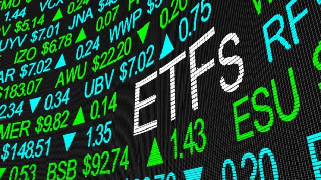 Gráfico da Bolsa dando destaque para a sigla ETFs, referente aos fundos de índice, ETF