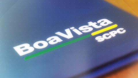 Cartão com a logo do Boa Vista