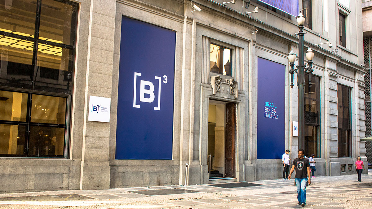 Fachada do prédio da B3, em São Paulo