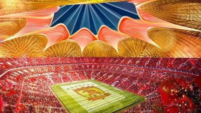 Projeção do projeto do estádio do Guangzhou Evergrande