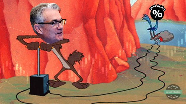 Jerome Powell detonando uma bomba contra a inflação
