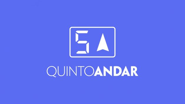 Logo do QuintoAndar, nas cores azul e branco
