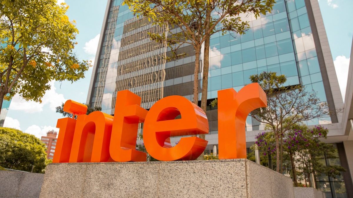 Fachada da sede do banco Inter (BIDI11) BRDs ações
