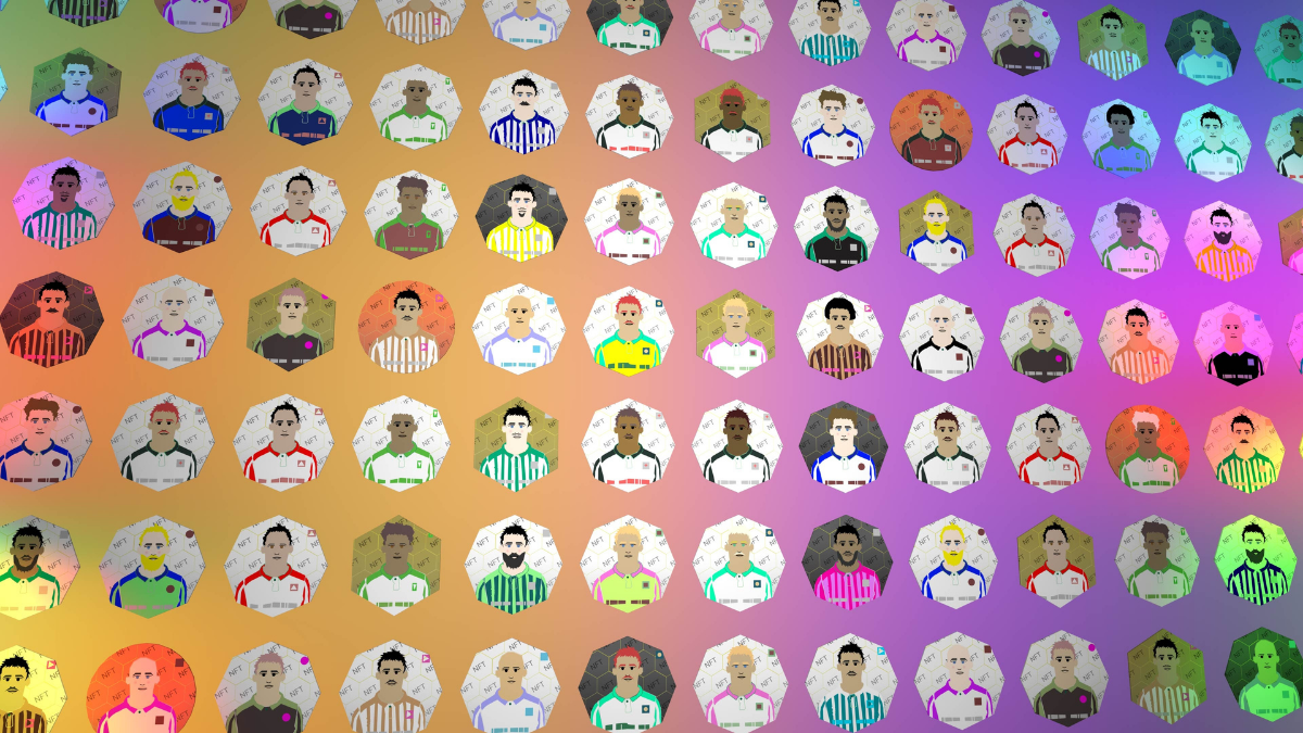 Painel que mostra diversos jogadores em posição como se o investidor estivesse escolhendo um time para escalar. No caso, comprar.
