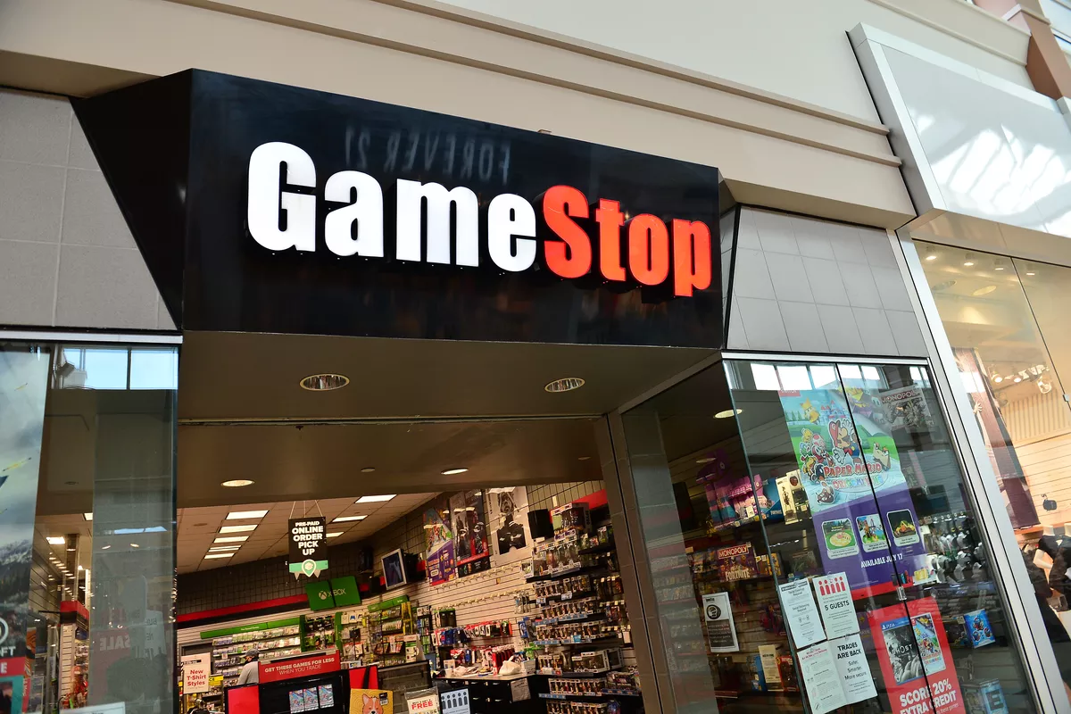 Fachada da loja GameStop