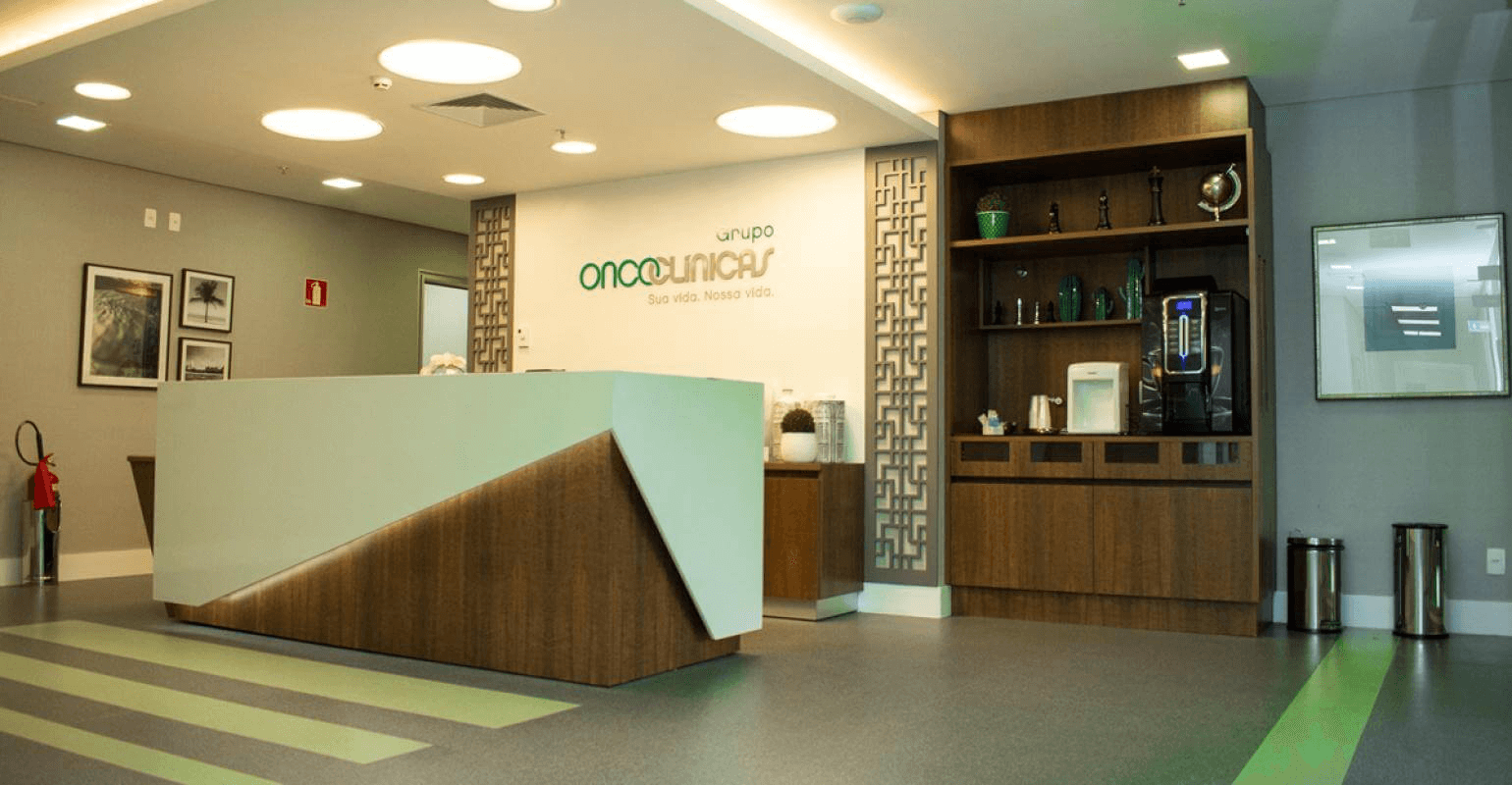 Foto da recepção da Oncoclínicas