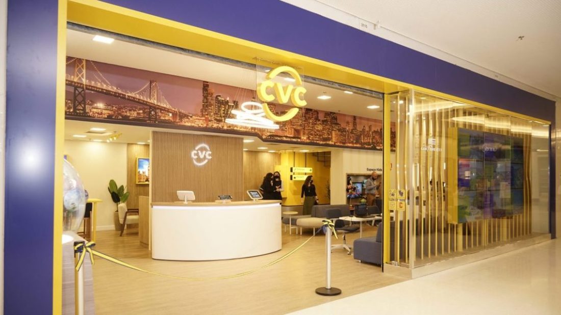 Fachada da loja CVC Corp