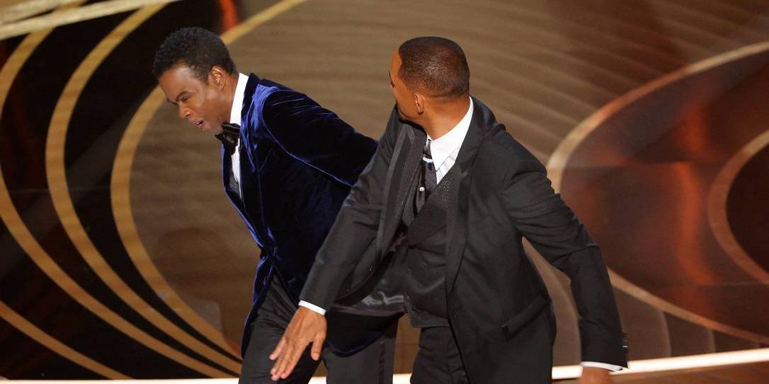 will smith dá tapa em chris rock durante Oscar