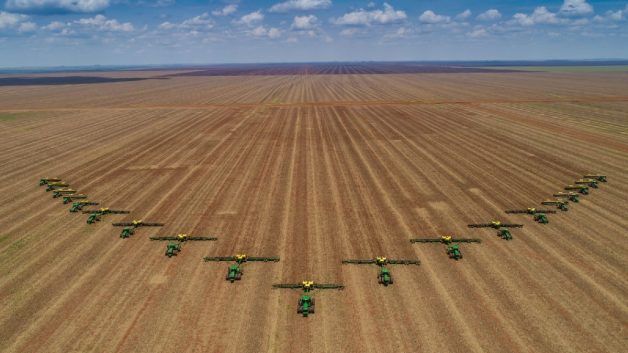 Imagem aérea da Fazenda Paiaguás, pertencente à SLC Agrícola (SLCE3), em Diamantino (MT) fiagros fundos imobiliários