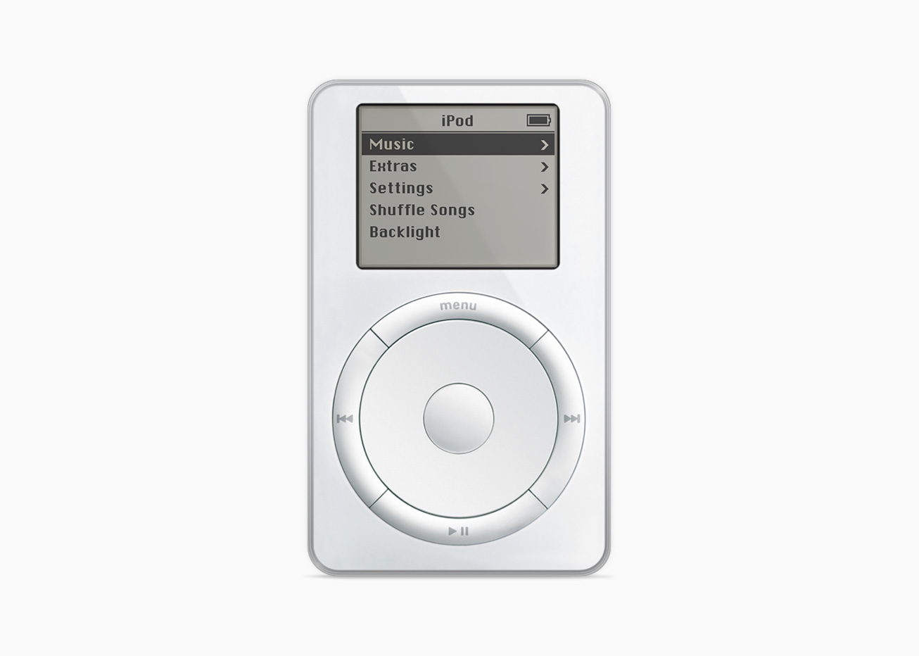 primeiro iPod, lançado em 2001