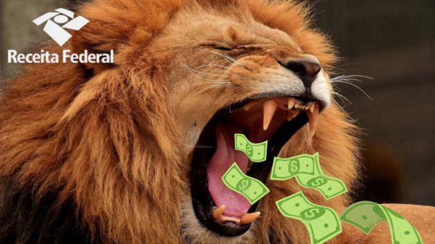 Leão Receita Federal 'comendo' dinheiro - restituição