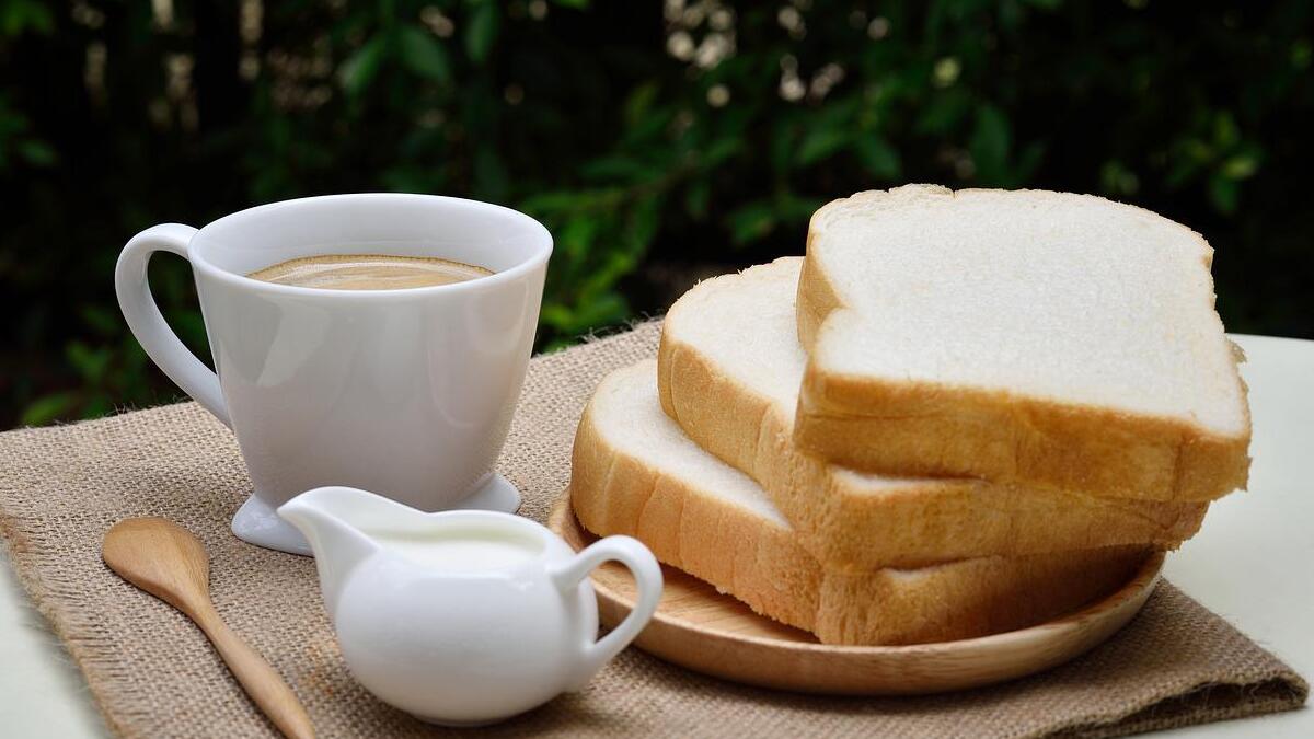 pão, leite