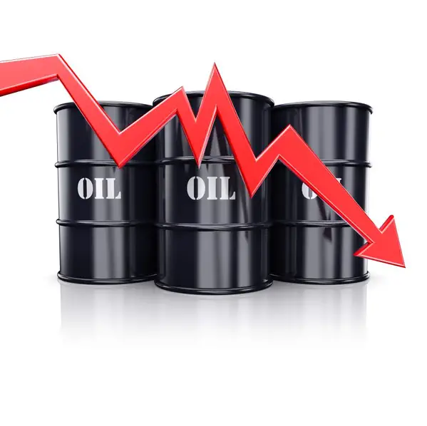 Barril de Petróleo em queda