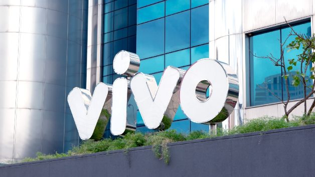 Logo da empresa de telefonia Vivo, da Telefônica Brasil (VIVT3)