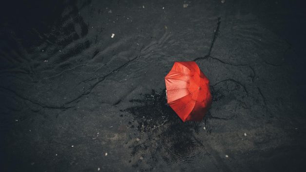 chuva, frio, guarda chuva
