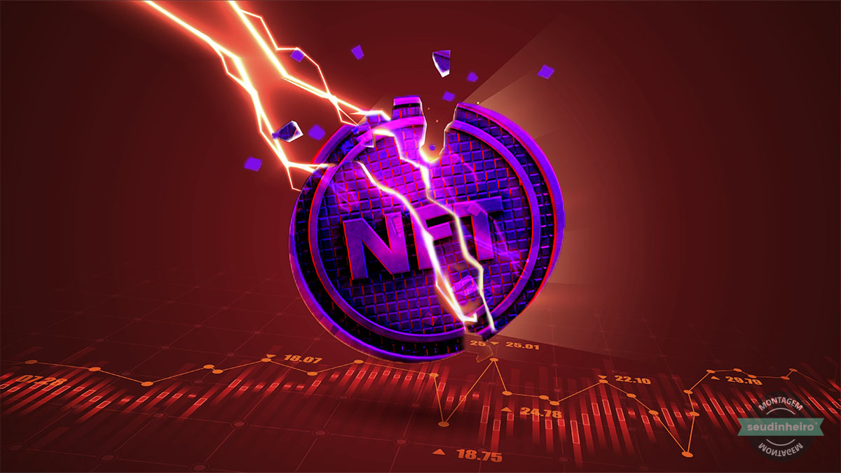 NFT quebrando com queda do mercado