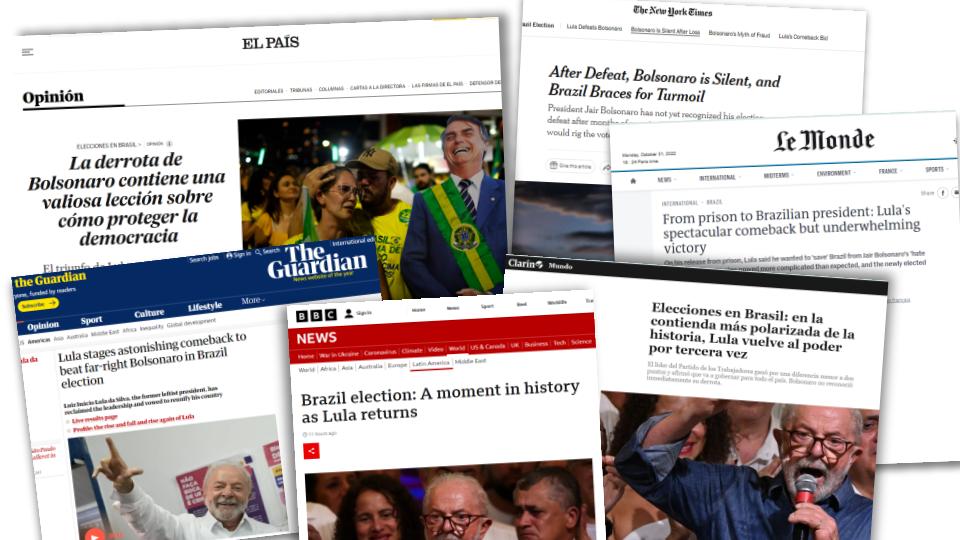 Imprensa estrangeira repercute eleição no Brasil.