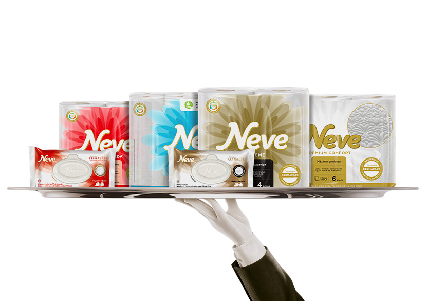 Papel higiênico Neve, da Kimberly-Clark, cujos ativos no Brasil foram adquiridos pela Suzano (SUZB3)