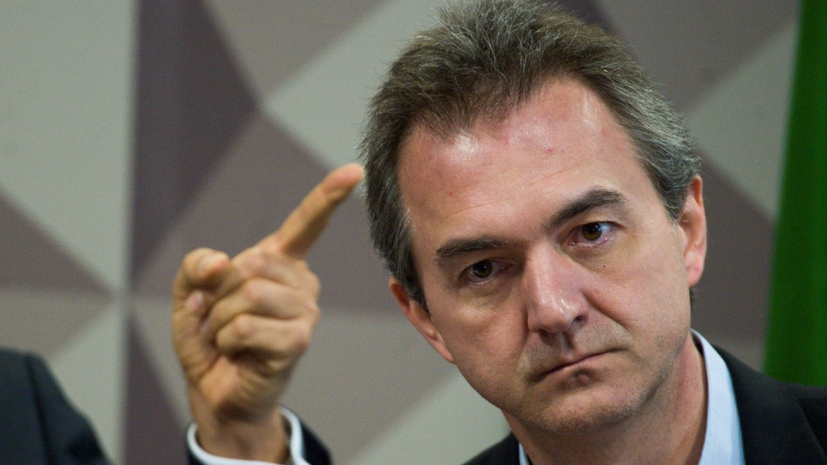 O empresário Joesley Batista durante depoimento na Comissão Parlamentar Mista de Inquérito da JBS