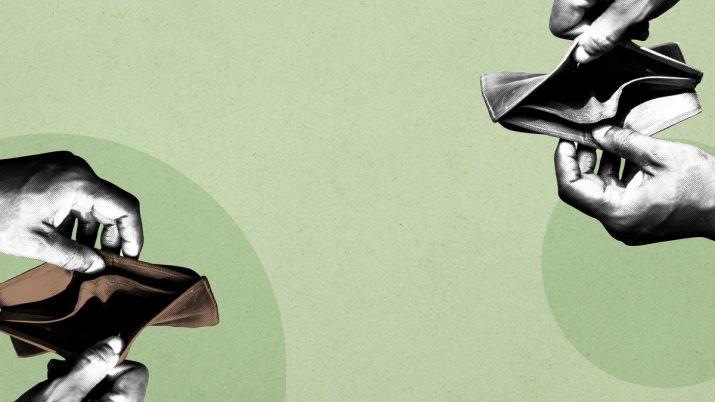 dívida, negócio, inadimplência, débito, conta, dinheiro, moedas carteira