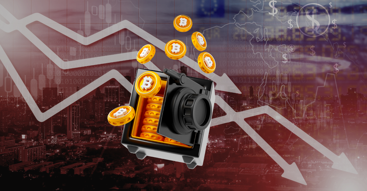 Bitcoin (BTC) em queda com a crise nos bancos