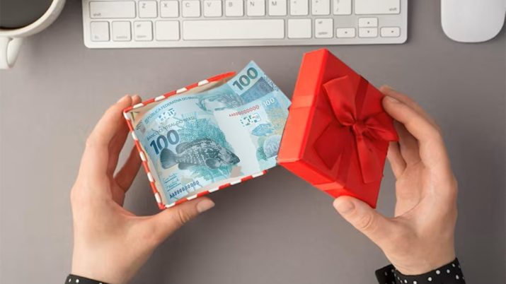 presente seu dinheiro carteira