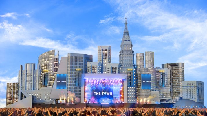 Palco Skyline, do festival de música The Town