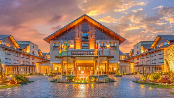Fachada do empreendimento Gramado Termas, desenvolvido pela Gramado Parks, emissora de CRIs nos quais investem fundos imobiliários
