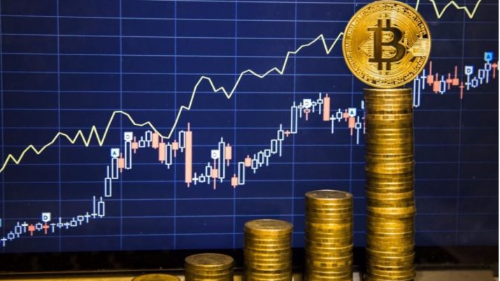 Bitcoin (BTC) e gráfico com cotações criptomoedas